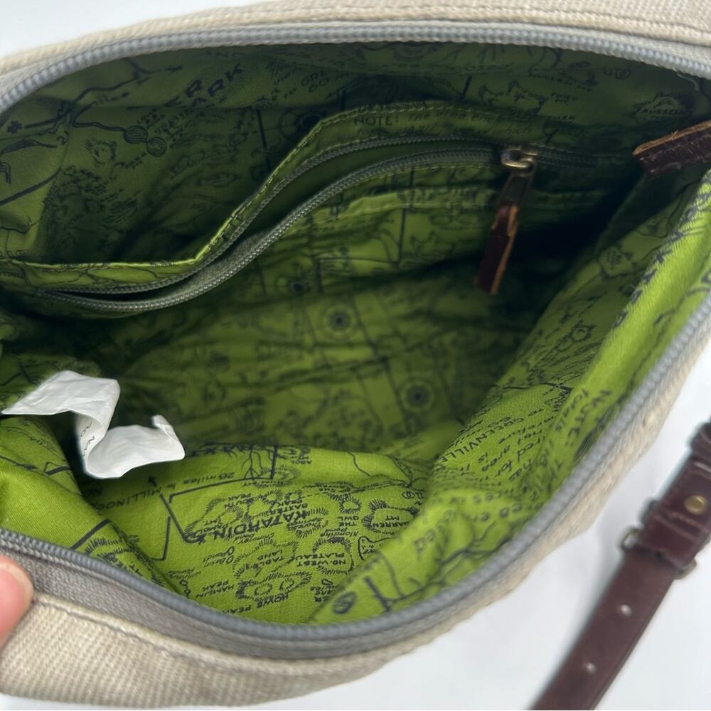 L.L.BEAN women's leather and cotton crossbody handbag  style ID 506535 - Picture 9 of 14